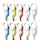 WANBY Artificial Silicone Soft Bait Set Luminous Swimbait Shrimp Fishing Lure with Hooks Fishing Tackle Freshwater/Saltwater (10Pcs)
