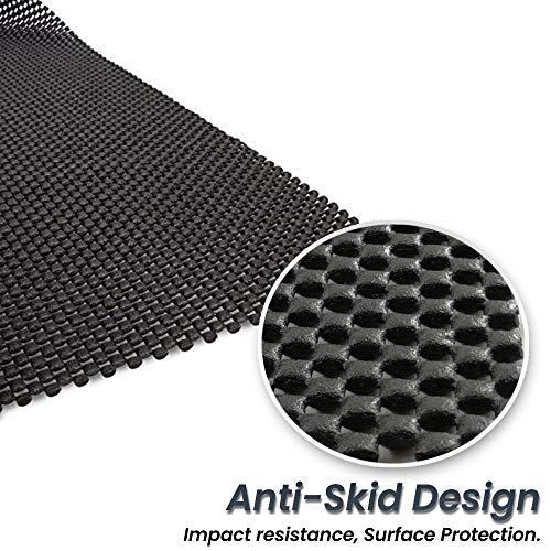 Zento Deals Car Roof Mat for Cargo Bag Mesh Rubber Mat for Car Roof Carrier Bag, Anti-Slip, Extra-Cushioning, Car Roof Padding, and Home Rubber Mat,Grip, Universal Usage,Car Roof Racks (1)