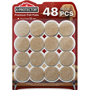 Felt Furniture Pads X-PROTECTOR 48 pcs - 25 mm Premium Chair Floor Protectors - Felt for Chairs Furniture Feet & Wood Floors - Best Furniture Pads for Hardwood Floors - Protect Your Hard Floors!