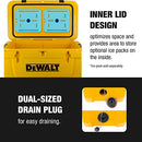 DEWALT 45 Qt Roto Molded Cooler, Heavy Duty Ice Chest for Camping, Sports & Outdoor Activities