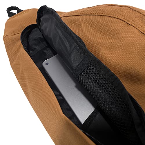 CARHARTT Mono Sling Backpack, Unisex Crossbody Bag for Travel and Hiking, Brown