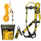 DEWALT Rooftop Safety kit with D1000 Harness with Pass-Thru Chest and Leg Buckles, 50' Vertical Lifeline w/Rope Adjustor and Reusable Rooftop Anchor