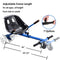 Hover Kart Hoverboard Seat Attachment for Self Balancing Scooter Adjustable Go Kart Hover Board Accessories for Kids Adults (Blue)