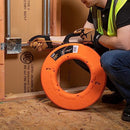 Fish Tape 200-Foot is Non-Conductive Fiberglass, Flexible for Conduit Measuring as Pull Line; Klein Tools 56014