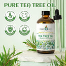 EVOKE OCCU Tea Tree Essential Oil 4 Oz, Pure Tea Tree Oil for Diffuser Skin Hair Body Nail Care- 4 FL Oz