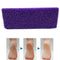 4 Pcs Foot Exfoliator Pedicure Tool Foot Callus Remover Scrubber (Purple)