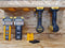 StealthMounts Tool Holders for DeWalt MAX + XR + Flexvolt | Cordless Tool Mounts for DeWalt 18v + 20v + 54v + 60v Power Tools | 4 Pack | Yellow Tool Organizer DeWalt