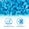 Molblly Bean Bag Filler Foam 10lbs Blue Premium Shredded Memory Foam Filling for Pillow Dog Beds Chairs Cushions and Arts Crafts, Added Gel Particles， Soft and Great for Stuffing