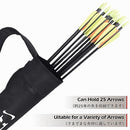 TRIWONDER Archery Back Arrow Quiver Holder Adjustable Quivers Compact Lightweight Hip Shoulder Arrows Bag Hanged for Bow Hunting Target Shooting Youth and Adults (Black)