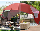 Mountview Beach Umbrella Outdoor Umbrellas Garden Sun Shade Shelter 2.13M Red