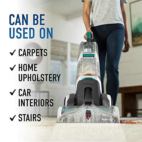 Hoover Oxy Solution Bundle, Deep Cleaning Shampoo with Stain Remover Formula, Carpet Cleaner, AH33007, White