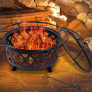 Outdoor Fire Pit BBQ Pits Grill Portable Fireplace Garden Patio Camping Heater