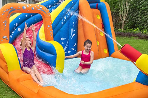 Bestway H2OGO Turbo Splash Water Zone Water Park | Outdoor Mini Water Park with Built-in Slide, Water Gun and Climbing Wall for Kids and Adults