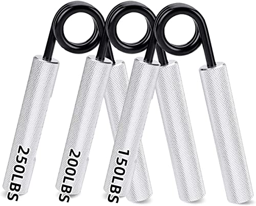 3 Pack Hand Gripper Set,150 LBS,200LBS,250LBS Heavy Grippers, Grip Strength Trainer Strengthener,Metal Grip Strength Trainer,Hand Grip Finger Strengthener