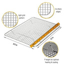 KITCHENATICS Small Quarter Sheet Cooling Rack for Cooking & Baking, Oven Safe Stainless Steel Rack, Baking Rack for Oven Cooking, Heavy Duty Cookie Cooling Rack fits Quarter Sheet Pan, 8.5" x12" IN