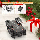Q10 Mini Drone with Camera for Kids and Adults, 720P HD FPV Foldable Quadcopter with Gravity Sensor Mode, Headless Mode, 3D Flips, Voice and Gesture Control, Kids Gift Toys for Boys Girls,Black