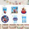 Spider Party Tableware, Spider Party Decorations, Spidey and His Amazing Friends Birthday Party Supplies, Includes Table Cover, Banner, Plates, Napkins, Paper cups,Straws, Fork- Serves 10 Guests