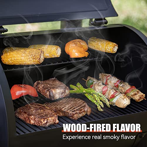 Z GRILLS ZPG-550B2 Upgrade Wood Pellet Grill & Smoker, 8 in 1 BBQ Grill Auto Temperature Control, 553 sq in Cooking Area