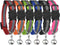 (3-Pack) - Reflective Cat Collar with Bell, Set of 3 OR 6, Solid & Safe, Nylon, Mixed Colours, Pet Collar, Breakaway Cat Collar, By Bemix Pets