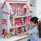 KidKraft Chelsea Cottage Wooden Dolls House with Furniture and Accessories Included, Play Set for Miniature Dolls, Dollhouse for Mini Dolls, Kids' Toys, 65054