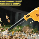 Cordless Leaf Blower for DEWALT 20V Max Battery,Electric Jobsite Air Blower,150CFM,Up to 180MPH,2-in-1 Handle Electric Blower and Vacuum Cleaner for Yard Cleaning/Snow Blowing(Battery Not Included)