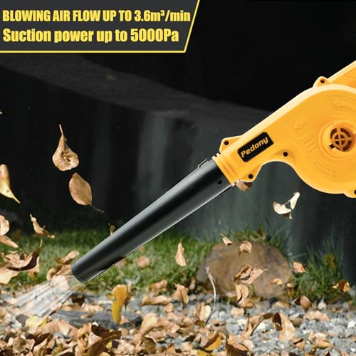 Cordless Leaf Blower for DEWALT 20V Max Battery,Electric Jobsite Air Blower,150CFM,Up to 180MPH,2-in-1 Handle Electric Blower and Vacuum Cleaner for Yard Cleaning/Snow Blowing(Battery Not Included)