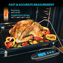 Inkbird Bluetooth Digital Meat Thermometer With External Probes Backlight Display 2 Sec Instant Readout Support Temperature Alarms And Timers RechargeableInstant Read Cooking Thermometer For Grilling BBQ Poultry Outdoor Barbecue Kitchen (IHT-2PB + 2 Probe