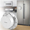 Mechanical Kitchen Timer 60 Minute Timing with Magnet Backing Loud Alarm Stainless Steel Body Mechanical Timer Home Cooking Baking Timer Silver(Silver)