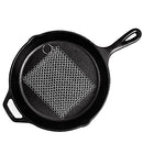 Cast Iron Cleaner with Durable Plastic Pan Grill Scrapers SENHAI 7 x7 inch Stainless Steel Chain Scrubber for Skillets Griddles Pans or Woks and More