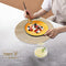 FYY Placemats, Round Placemats Set of 6 for Dining Table, Washable Round Anti-Skid Heat-Resistant PVC Table Mats Durable Stain Resistant Kitchen Table Mats, Set of 6 Gold