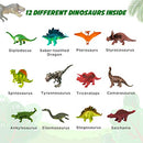 Dig Up Dinosaur Eggs， Break Open 12 Unique Dinosaur Eggs and Discover 12 Cute Dinosaurs，Funny Dinosaur Digging Toy for Archaeology Science STEM Gift (Dinosaurs Toys)