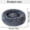 Pets Calming Cat Bed Dog Beds, Proxima Direct Ultra Soft Cat Cushion Bed Round Nest Fluffy Plush Bed Donut Cuddler Dog Bed with Non-Slip Bottom Suitable for Cats or Small Medium Dogs Puppy (60CM, Dark Grey)