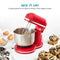DASH Delish by DASH Compact Stand Mixer, 3.5 Quart with Beaters & Dough Hooks Included - Red