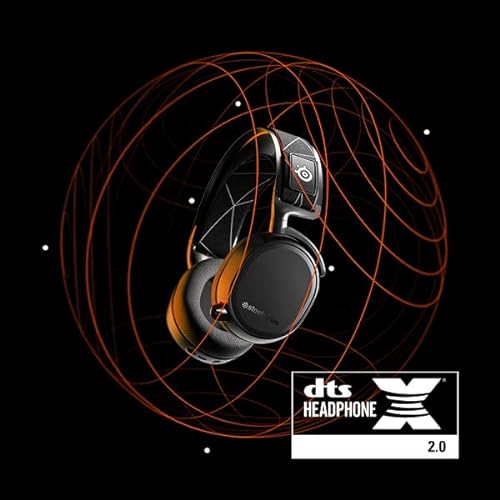 SteelSeries Arctis 9 - Dual Wireless Gaming Headset - Lossless 2.4 GHz Wireless + Bluetooth - 20+ Hour Battery Life - for PC, Playstation 5 and PS4, Black