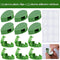 100 Pcs Plant Fixture Clips, with 120 Pieces Acrylic Adhesive Sticker Climbing Wall Fixture Clips Fixer Invisible Wall Self-Adhesive Hook Plant Vine Traction for Decoration Garden Wall Clip