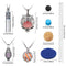 6 Pieces Essential Oil Diffuser Necklace Aromatherapy Locket Pendant Necklace Stainless Steel Necklace Jewelry Accessories with 60 Pieces Refill Pads and Balls for Women and Girls