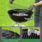 BEAU JARDIN Premium 18 Inch Charcoal Grill for Outdoor Camping Heavy Duty 34 Inch High Round Charcoal Barbecue Grill with Thickened Grilling Bowl for Picnic Small BBQ Kettle Patio with Durable Wheels