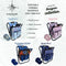 Our Stunning TealBlue Fun Backpack Cooler Chair Kit. Stylish Ultra-Light, Thermal, Insulated Bag & Seat for Camping, Fishing, and Beach Trips. Perfect Men Women and Girls Outdoor Adventures.