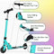 BELEEV Scooters for Kids Ages 3-12 with Light-Up Wheels & Stem & Deck, 2 Wheel Folding Scooter for Girls Boys, 3 Adjustable Height, Non-Slip Pattern Deck, Lightweight Kick Scooter for Children