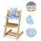 LLHQAMT for Stokke High Chair Cushion, Soft and Comfortable for Tripp Trapp High Chair Cushion, for Tripp Trapp Cushion Set Makes It Safer and More Comfortable for Baby to Sit On (Blue Space Pattern)