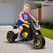 6V Kids Electric Car Ride On Motorcycle Flashing Lights w/Music,3 Wheels Play Toy Motorbike,Black&Yellow