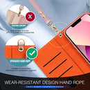 FYY Case for iPhone 13 6.1", [Kickstand Feature] Luxury PU Leather Wallet Case Flip Folio Cover with [Card Slots] and [Note Pockets] for iPhone 13 5G 6.1"(NOT for iPhone 13 Pro 6.1") Rose Gold