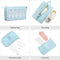 Packing Cubes, 9 Set Packing Cubes with Shoe Bag & Electronics Bag - Luggage Organizers Suitcase Travel Accessories (Sky Blue)