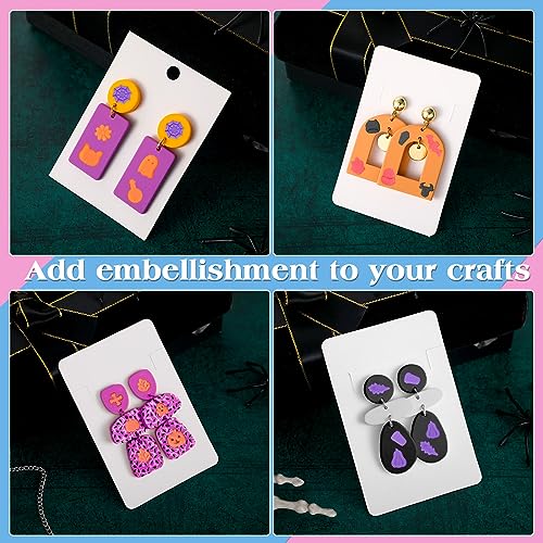 Set of 36 Halloween Polymer Clay Cutters for Earring Mini Clay Cutters for Polymer Clay Jewelry Small Clay Cutters Plastic Clay Molds Pottery Tools for Jewelry Making