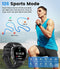 LIGE Smart Watch for Men, 1.43" AMOLED HD 360mAh Smartwatch with Bluetooth Call, Heart Rate/Sleep/Blood Oxygen Monitor, IP68 Waterproof 2 Straps Smart Watch Compatible with Android iPhone iOS Black