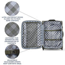 Travelpro Maxlite 5 Softside Expandable Upright 2 Wheel Luggage, Lightweight Suitcase, Men and Women, Slate Green, Checked-Medium 26-Inch, Maxlite 5 Softside Lightweight Expandable Upright Luggage