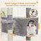 PAWZ Road Large Cat Tree, 72 Inches Cat Tower for Large Cats, Cat Condo with Sisal-Covered Scratching Posts and Pads, 2 Padded Perch, Dual Condo and Basket for Indoor Cats-Gray (AM01-AMT0204GY)