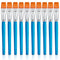 10 Pieces 3/4 Inch Flat Paint Brushes Acrylic Paint Brush Artist Craft Paint Brushes Watercolor Small Brush Bulk Painting Brush Art Detail Oil Brush for Kid Adult(Sky Blue,8.1 x 0.9 x 3/4 Inch)