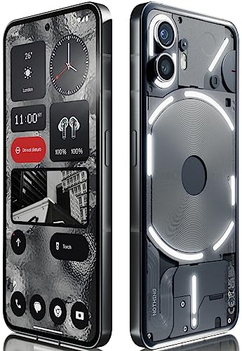 Nothing Phone (2) - 12 GB RAM + 256GB, Glyph Interface, Nothing OS 2.0, 50 MP Dual Camera, 6.7” LTPO AMOLED Display, 4700 mAh Battery, Water Resistant, 5G Unlocked Android Smartphone, Dark Gray