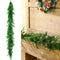 Jutom Christmas Realistic Norfolk Pine Garland Artificial Norfolk Pine Green Wreaths for Front Door Greenery Christmas Garland for Indoor Outdoor Home Porch Wall Table Holiday Mantel Decor (60 Inch)